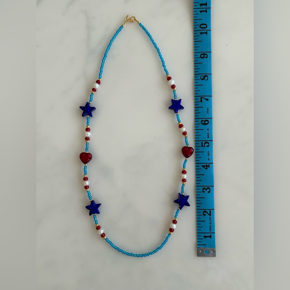 Ross-Simon’s Murano Glass Necklace with Fresh Water Pearl Accents Italy NWOT